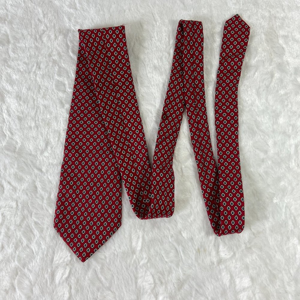Vintage Kenneth Gordon Nordstrom Neck Tie 100% Silk USA Handprinted Italy